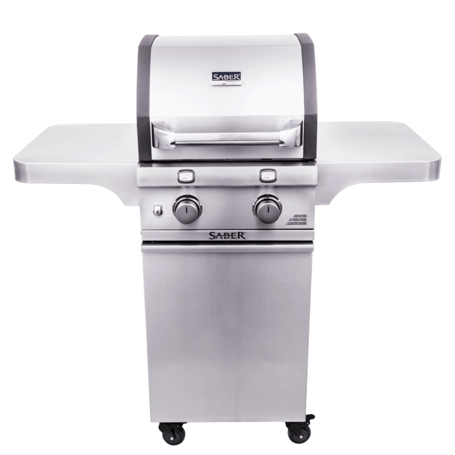 SABER® Cast Stainless 2-Burner Gas Grill