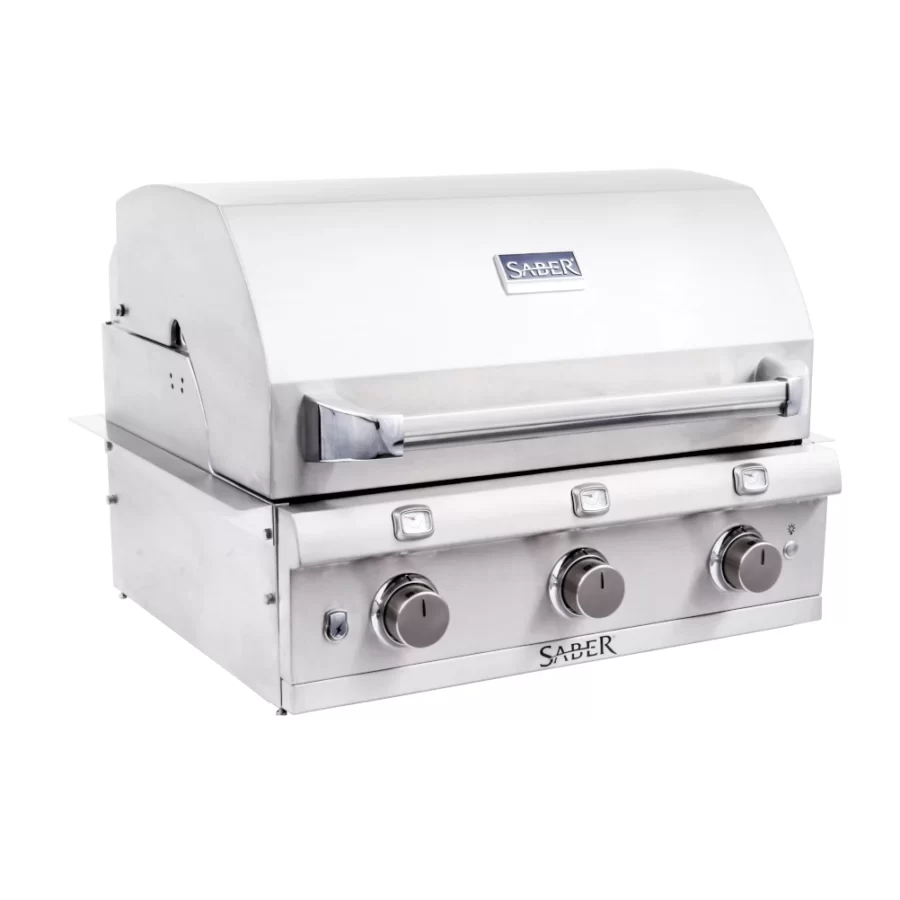 SABER® Elite Series 3-Burner Built-In Gas Grill