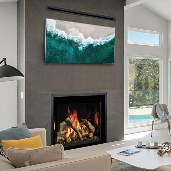 4237 EMBER-GLO™ TV CLEAN FACE DELUXE Fireplace Xtrordinair