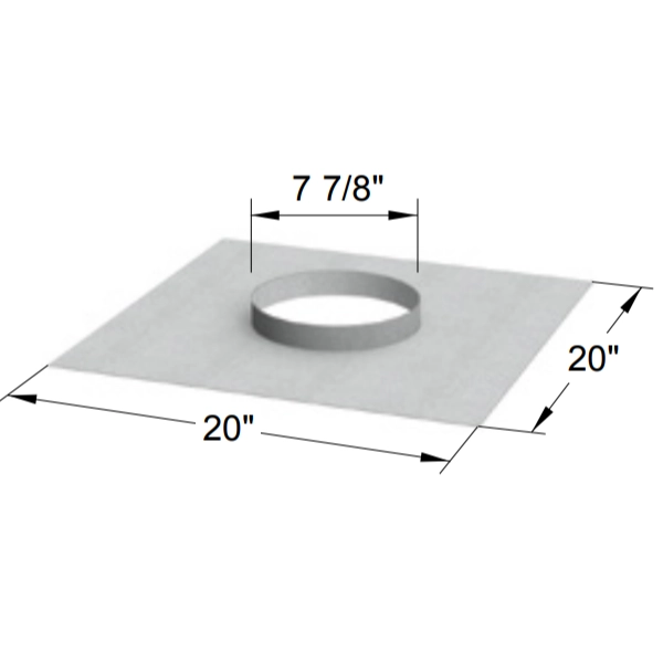 Solin universel pour chapeau vertical pour encastrable (IVT) Excel Direct de ICC-RSF